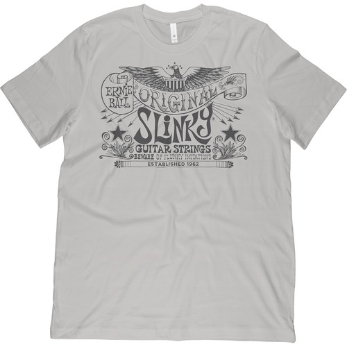 Ernie Ball Original Slinky T-Shirt (Small, Silver)