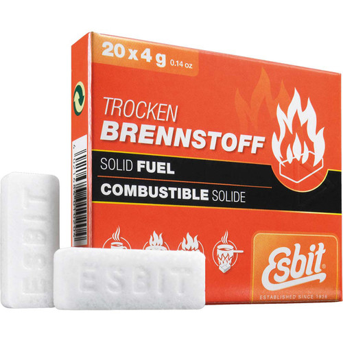Esbit Solid 4 Gram Fuel Tablets (20-Pack)