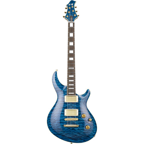 ESP E-II Mystique Series QM NT Electric Guitar EIIMYSTQMNTMARBL