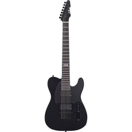 ESP E-II T-B7 7-String Baritone Electric Guitar (Black Satin)