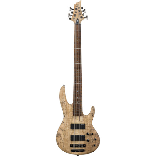 ESP LTD B-208SM 8-String Electric Bass (Spalted Maple, Natural Satin)