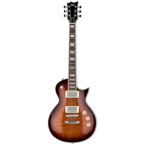 ESP LTD EC-256FM Electric Guitar (Dark Brown Sunburst)