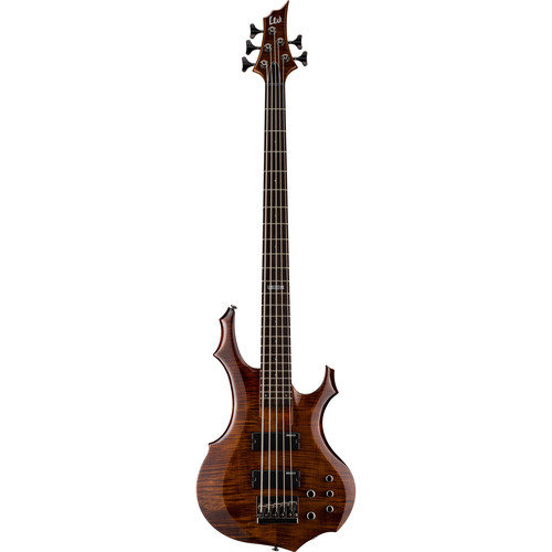 ESP LTD F-155DX 5-String Electric Bass (Walnut Brown) LF155DXWBR