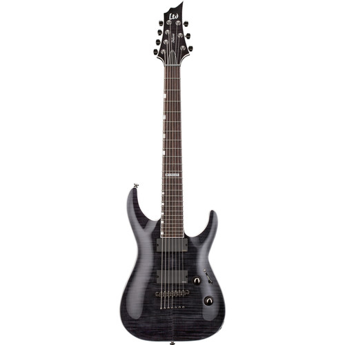ESP LTD H-1007FM 7-String Electric Guitar (See-Thru Black)