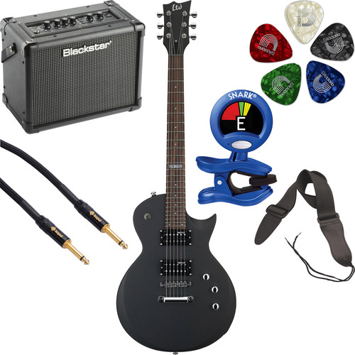 ESP LTD EC-50 Electric Guitar Starter Kit (Black Satin)