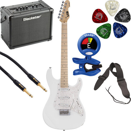 ESP LTD SN-200W Electric Guitar Starter Kit (Snow White)