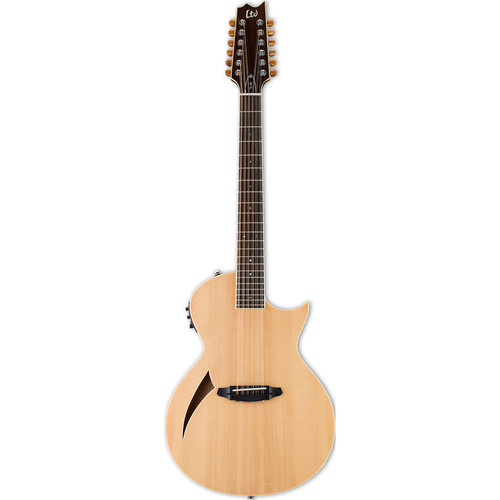 ESP LTD Thinline Series TL-12 12-String Acoustic/Electric Guitar (Natural Gloss)