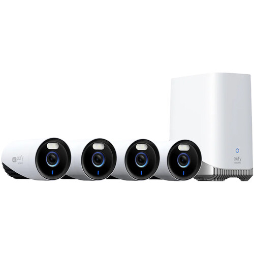 eufy Security eufyCam Professional 4K UHD Wi-Fi Security Four-Camera Kit