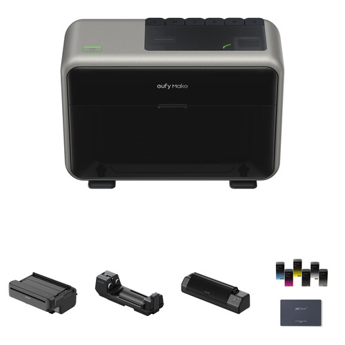eufyMake E1 3D-Texture UV Printer with Cartridge Set and Complete Attachments Kit