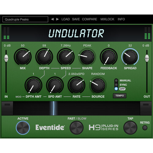 Eventide Undulator Modulated Tremolo Effect Plug-In