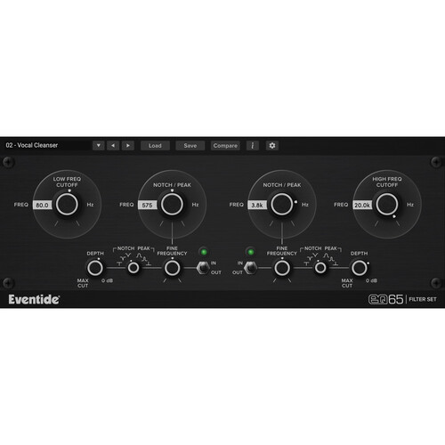 Eventide EQ65 Urei 565 2-Band EQ Plug-In