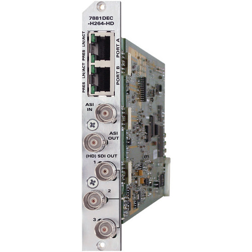 Evertz Microsystems 7881DEC-H264HD H.264/AVC Decoder (3RU Back Plate)