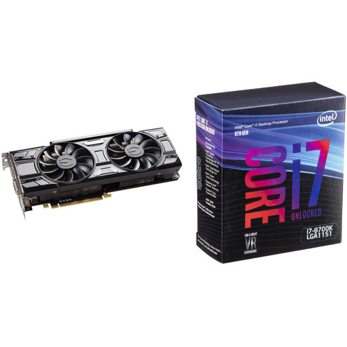 EVGA GeForce GTX 1070 Ti SC GAMING Graphics Card & Intel Core i7-8700K 6-Core Processor Kit