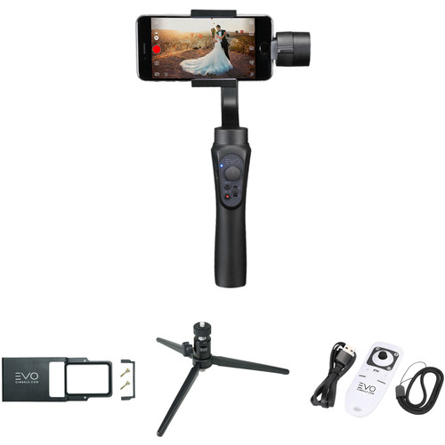 EVO Gimbals EVO SHIFT Gimbal, Action Cam Adapter, Tripod & Wireless Remote Kit