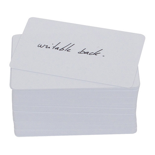 Evolis CR-80 PVC Cards with Writable Back (20 mil, 100-Pack)