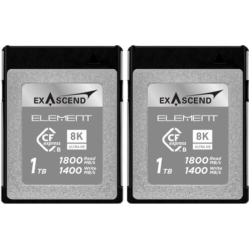 Exascend 1TB Element Series CFexpress Type B Memory Card (2-Pack)