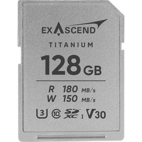 Exascend 128GB Titanium UHS-I SDXC Memory Card
