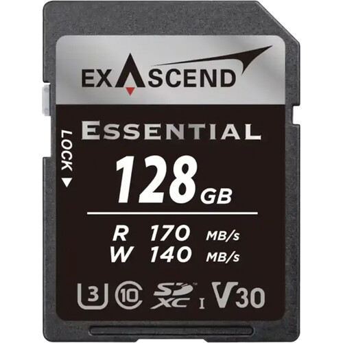 Exascend 128GB Essential UHS-I SDXC Memory Card EX128GSDU1-S B&H