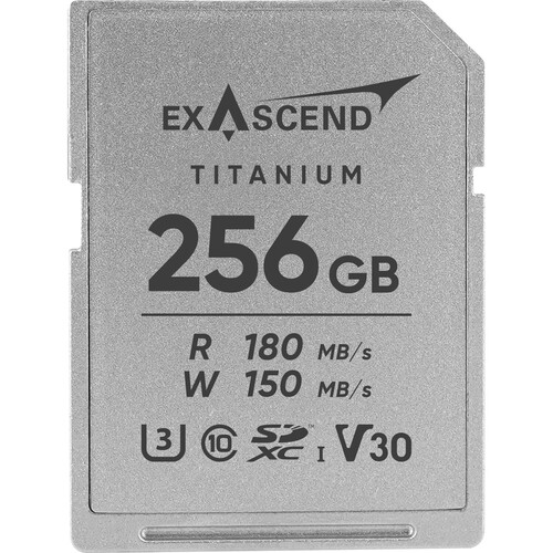 Exascend 256GB Titanium UHS-I SDXC Memory Card