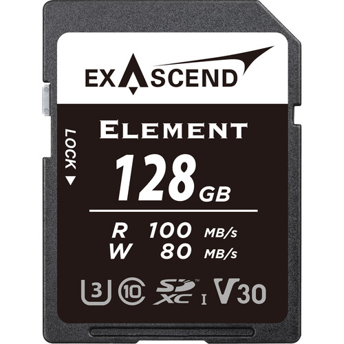Exascend 128GB Element UHS-I SDXC Memory Card