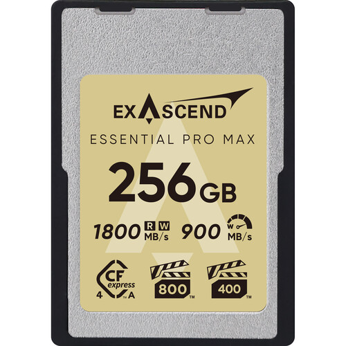 Exascend 256GB Essential Pro Max CFexpress 4.0 Type A Memory Card