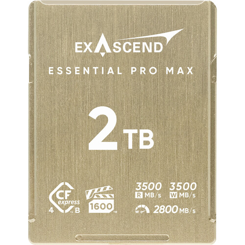 Exascend 2TB Essential Pro Max CFexpress 4.0 Type B Memory Card