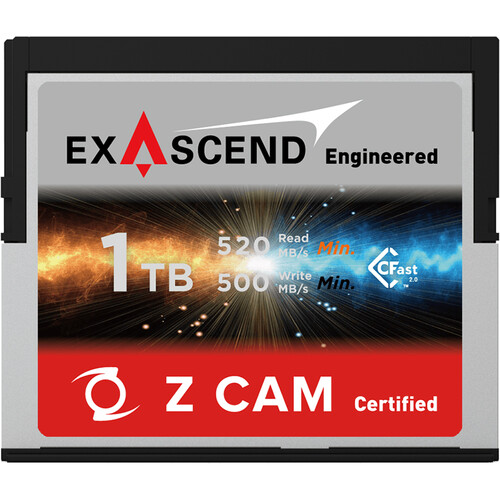 Exascend 1TB ZCAM CFast 2.0 Memory Card