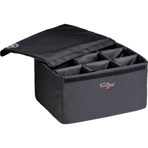 Explorer Cases DIV-N Padded Container with Adjustable Dividers (Black)