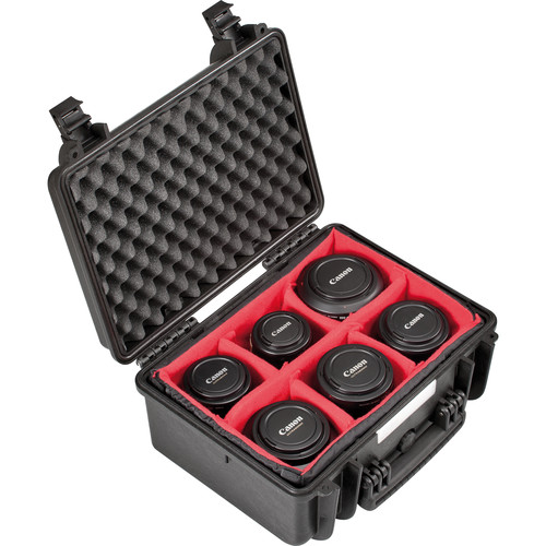 Explorer Cases Small Hard Case 3818 with Divider Kit and Lid Foam (Black)