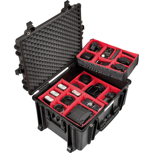 Explorer Cases Large Hard Case 5833 BPH with Dividers & Wheels (Black)