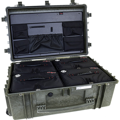 Explorer Cases 7630 Case with 4 BAG-Ls and Panel-76 (Olive)