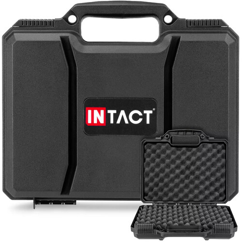 Eylar Intact Stacker Hard Shell Handgun Case with Foam (11.7", Black)