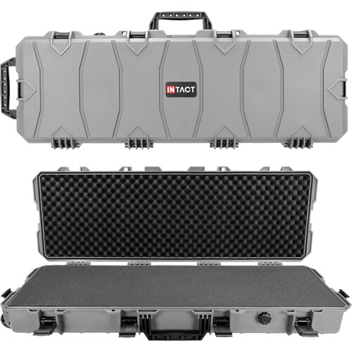 Eylar Intact Stacker Hard Shell Rifle Case with Foam (39", Gray)