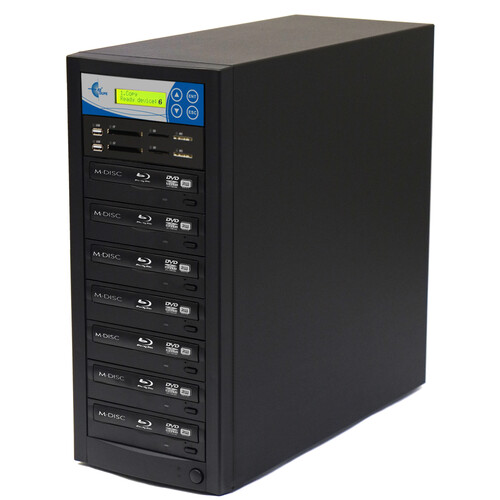 EZ Dupe 6-Copy Media Mirror Flash Media - BD/DVD to Flash/Disc Duplicator