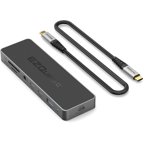EZQuest 12-Port USB-C Pro Series Multi-Adapter Dual Display Hub with HDMI