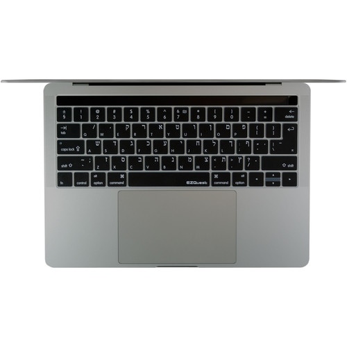 EZQuest Hebrew/English Keyboard Cover for the 13.3" & 15.4" MacBook Pro with Touch Bar (Late 2016)