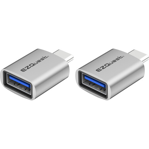 EZQuest USB-C to USB-A 3.0 Mini Adapter (2-Pack)