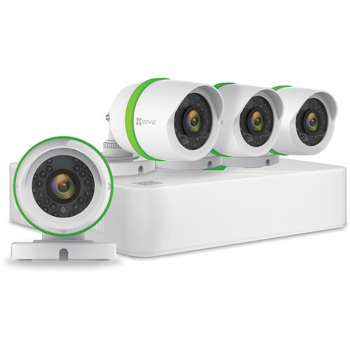 EZVIZ BD-1424B1 4-Channel 1080p DVR with 1TB HDD and 4 1080p Outdoor Bullet Cameras