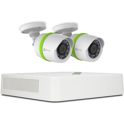 EZVIZ Everyday 720p 4-Channel DVR with 1TB HDD and 2 720p Outdoor Bullet Cameras