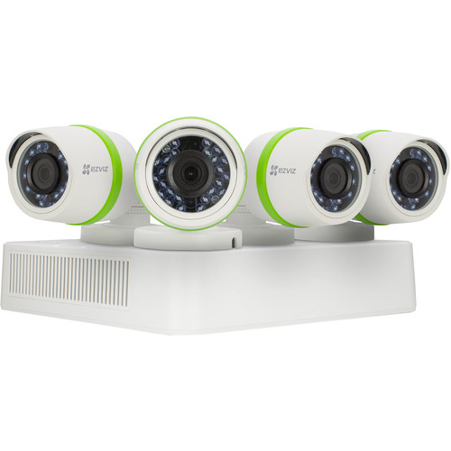 EZVIZ Everyday 720p 4-Channel DVR with 1TB HDD and 4 720p Outdoor Bullet Cameras