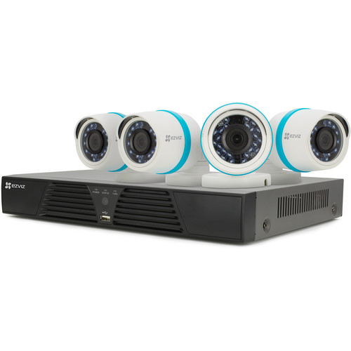 EZVIZ BN-1444A2 4-Channel 4MP NVR with 2TB HDD and 4 4MP Outdoor Network Bullet Cameras Kit