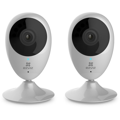 EZVIZ CV-206 Mini O 720p Wi-Fi Mini Camera with Night Vision (2-Pack)