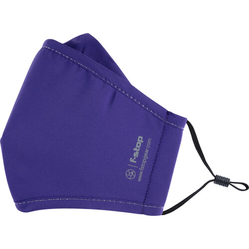f-stop DYOTA AG+ ION Reusable 3-Layer Antibacterial Fabric Child Large Face Mask (Dark Purple)