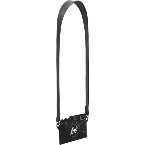 Fab' F5 Leather Camera Strap (Black, 39")