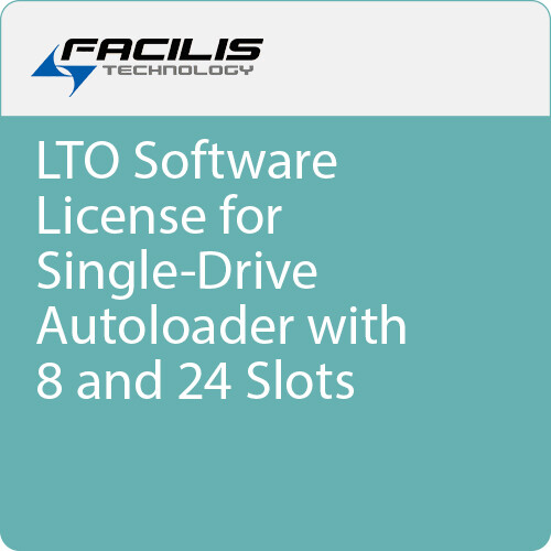 Facilis LTO Software License for Single-Drive Autoloader with 8 and 24 Slots