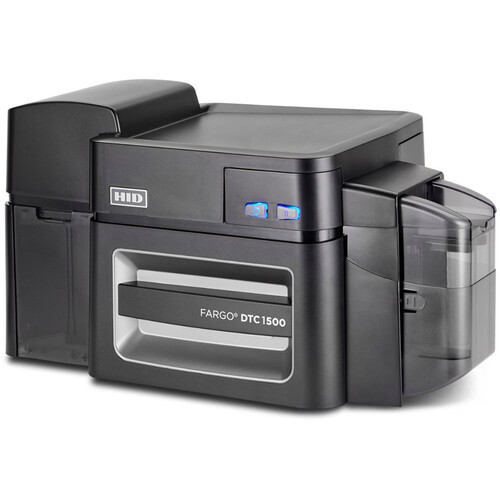 Fargo DTC1500 Dual-Sided ID Card Printer (Single-Sided Lamination, Contact & Contactless Omnikey 5122 Encoding)