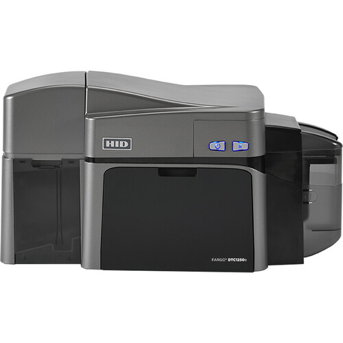 Fargo DTC1250e Dual-Sided ID Card USB Printer with USB & Contactless Encoder OMNIKEY 5127CK Mini