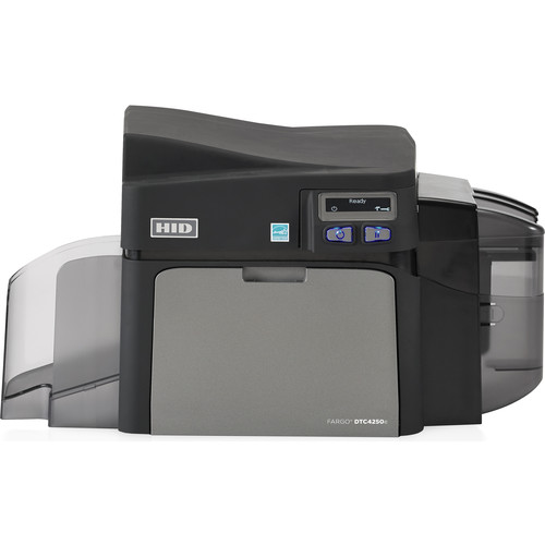 Fargo DTC4250e Single-Sided ID Card Printer with Standard Input Hopper, Magnetic Stripe Encoder, & Omnikey Cardman 5121 & 5125 Smart Card Encoder