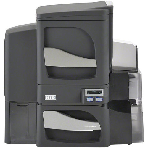 Fargo DTC4500e Dual-Sided Card Printer with Single-Sided Lamination, Magnetic Stripe Encoder, & Omnikey 5127 Smart Card Encoder
