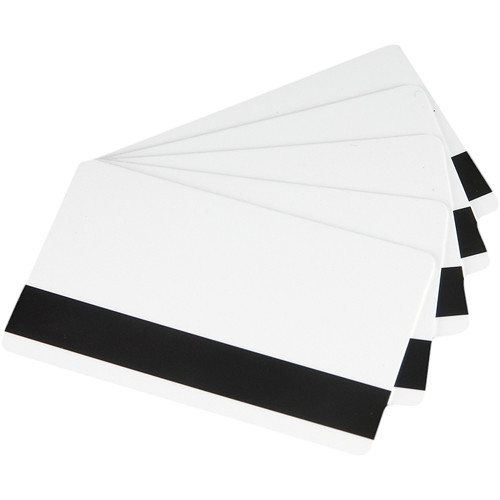 Fargo CR-80 UltraCard PVC Cards with High-Coercivity Magnetic Stripe (500 Cards)